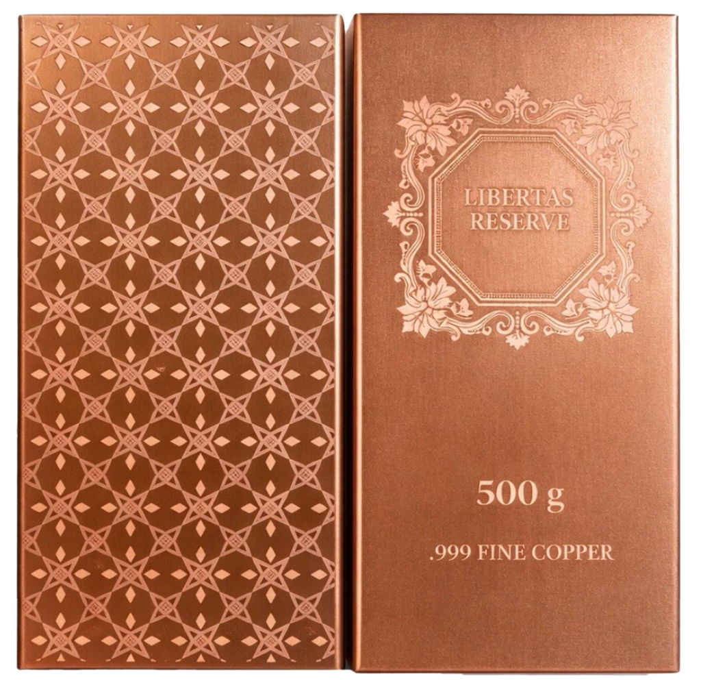 500g 99.9% Copper Bullion Bar